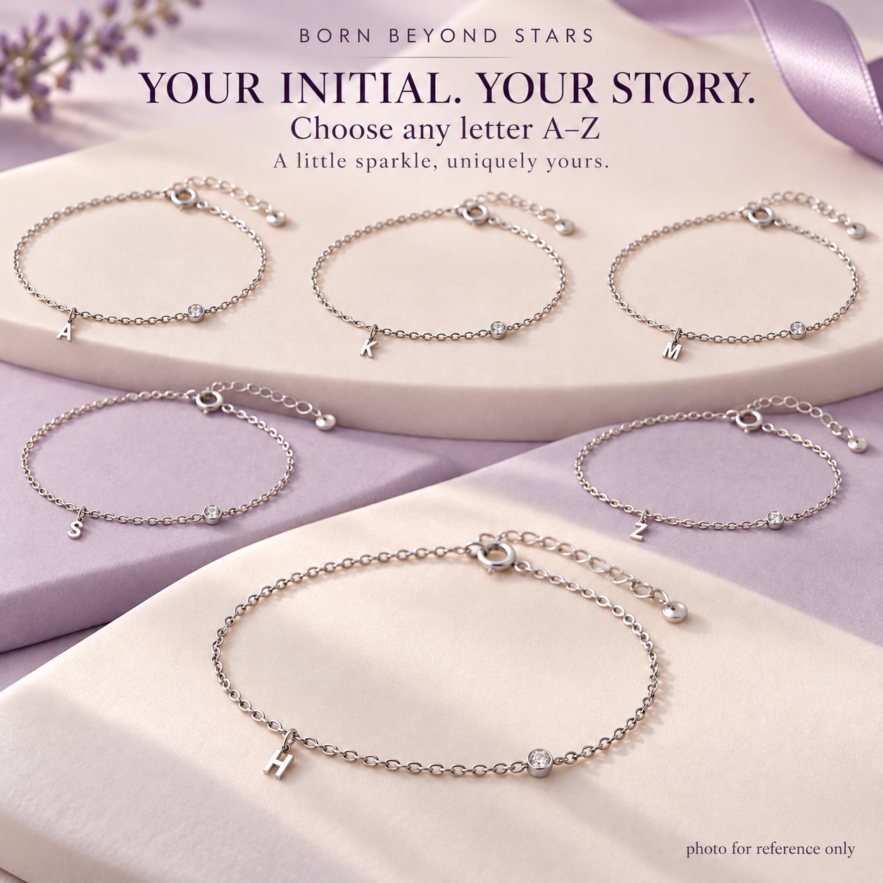 Initial Bracelet — Born Beyond Stars